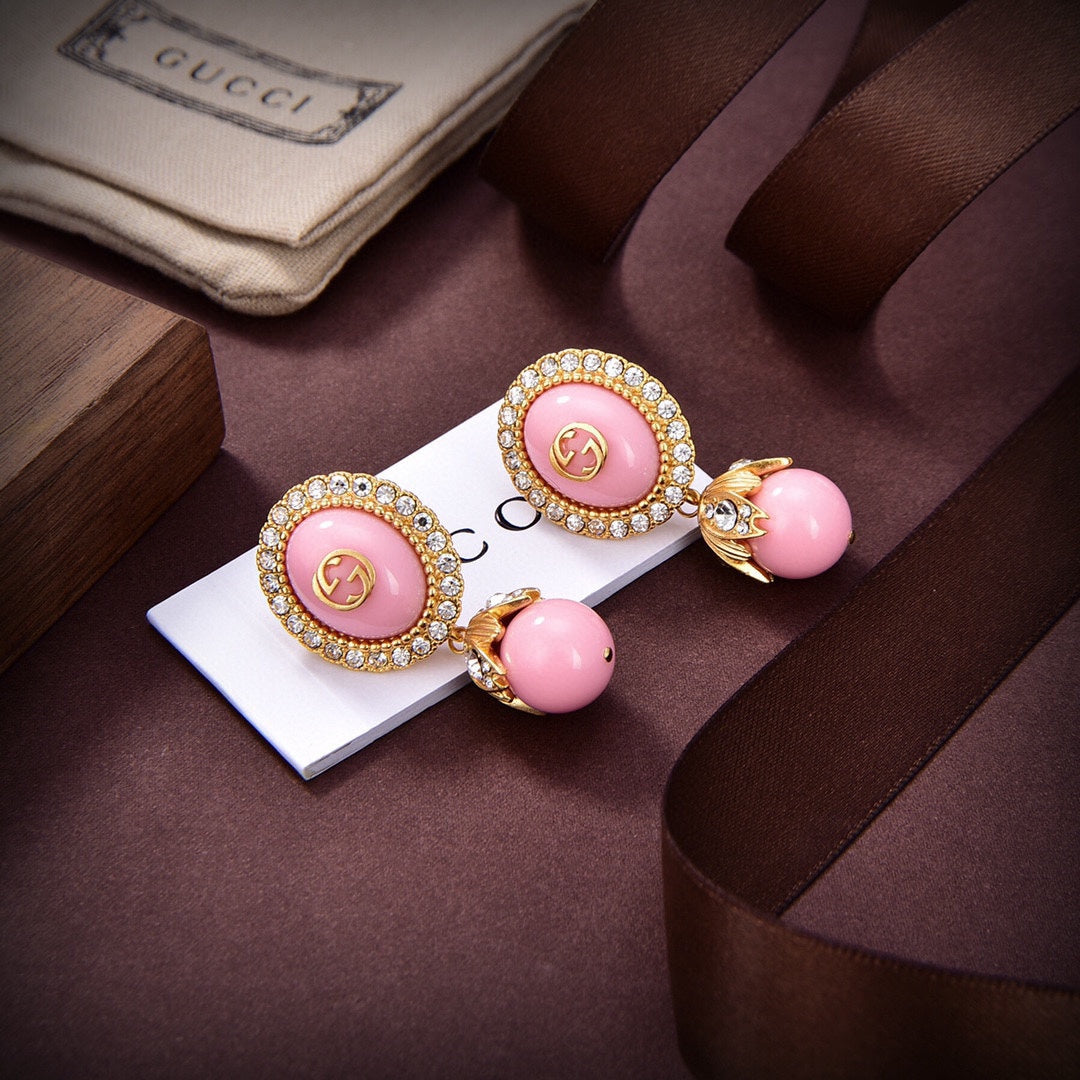 18K GG Pearl Earrings
