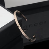 18K GG Icon Open Cuff Bracelet