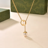 18K GG Blondie Pearl Drop Necklace