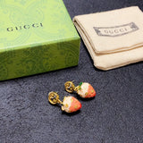 18K GG Strawberry Earrings