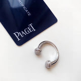 18K Open White Gold Ring
