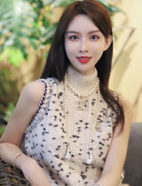 18K CC Pearls Long Necklace