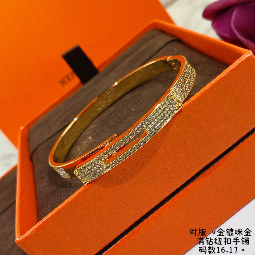 18K Yellow Gold Kelly Diamonds H Bracelet