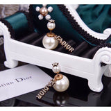 18K CD J'Adior Pearl Earrings